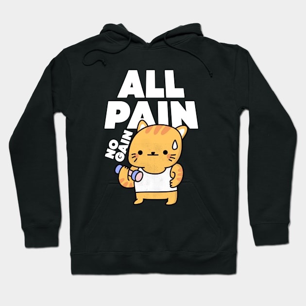 All Pain but No Gain Hoodie by A -not so store- Store